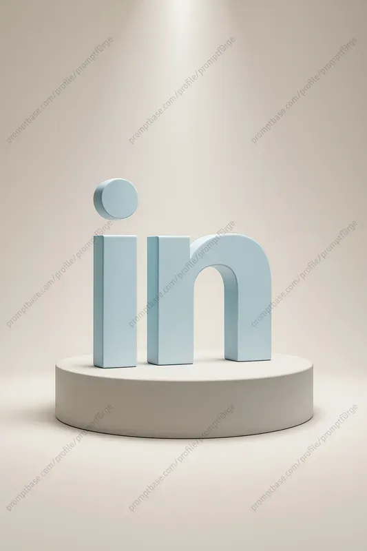 3D Pastel Logos On Podiums