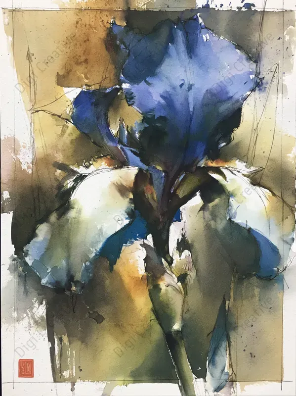 Minimalist Botanical Watercolor Art
