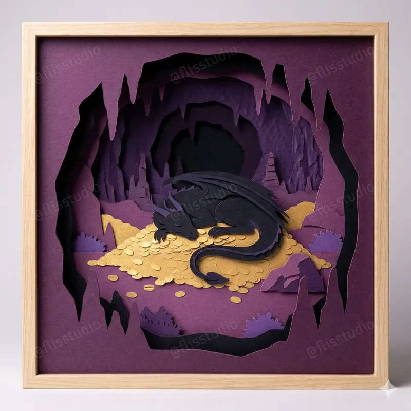 3D Paper Cut Diorama Generator