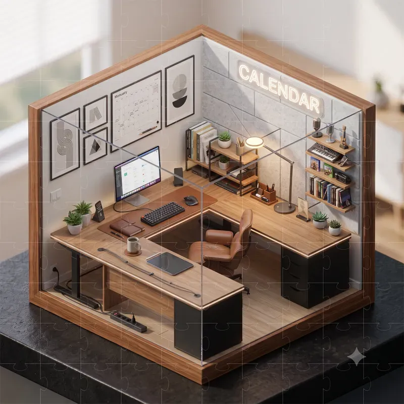 Isometric Creator Studio Rooms