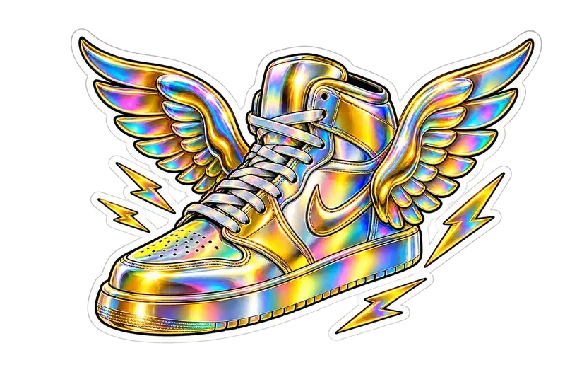 Holographic Iridescent Stickers