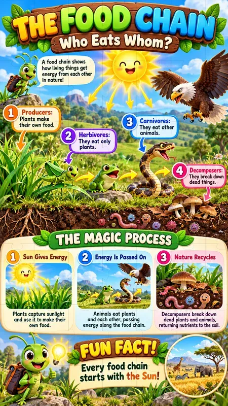 Kids Science Infographic Vibrant Posters