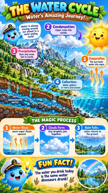 Kids Science Infographic Vibrant Posters