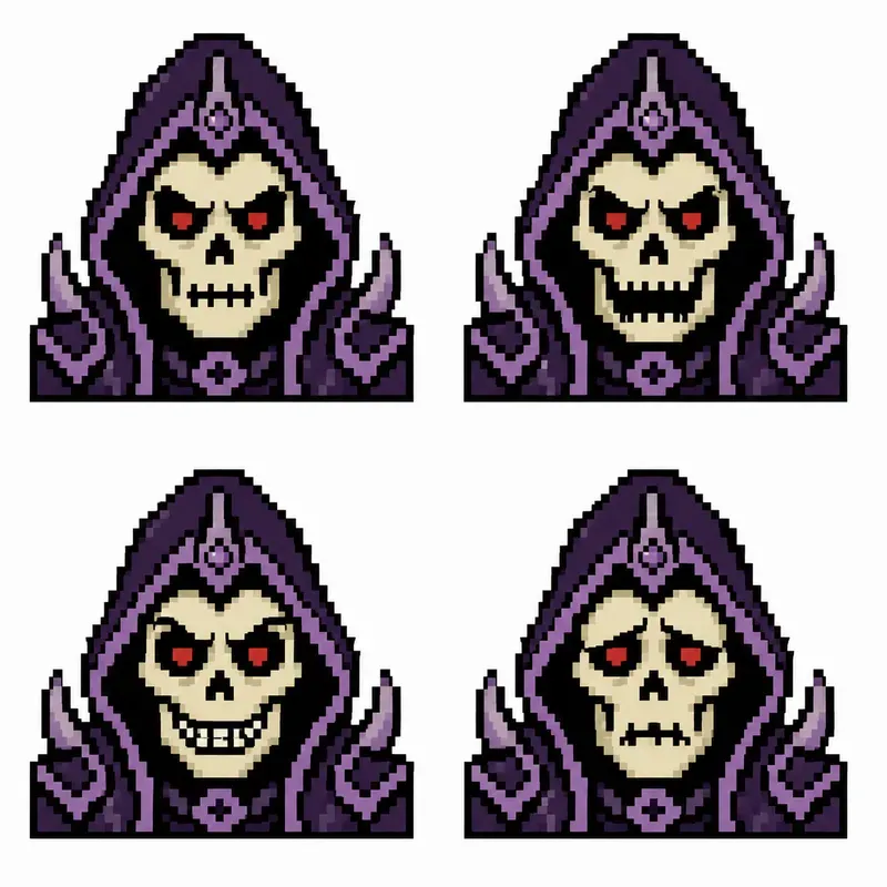 8bit RPG Dialogue Expression Sheets
