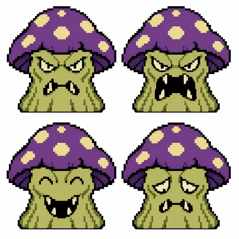 8bit RPG Dialogue Expression Sheets