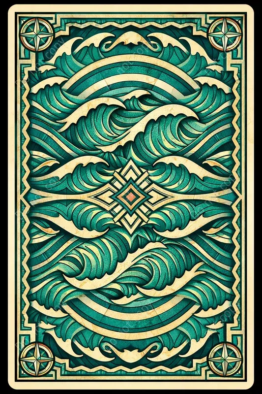 Art Deco Playing Card Back Designs
