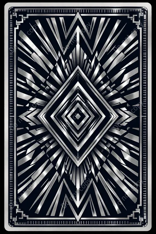 Art Deco Playing Card Back Designs