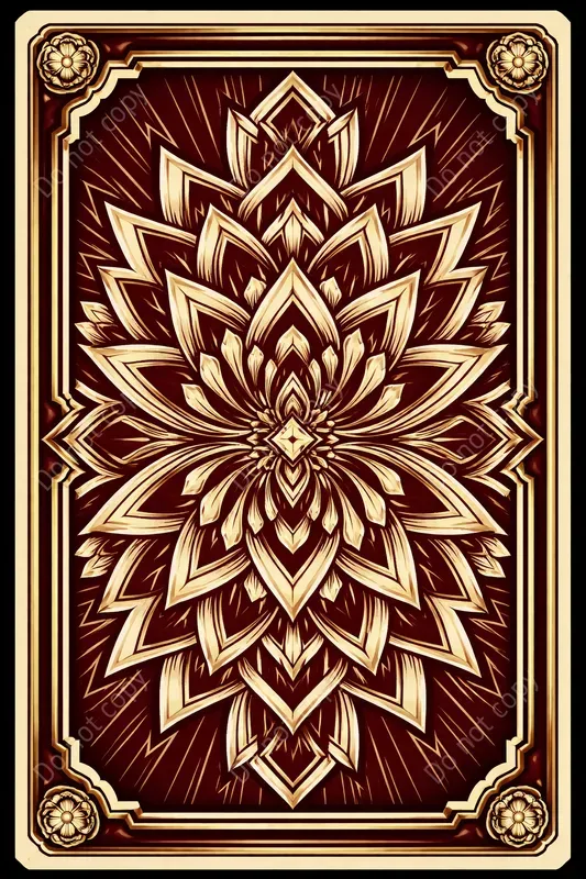 Art Deco Playing Card Back Designs