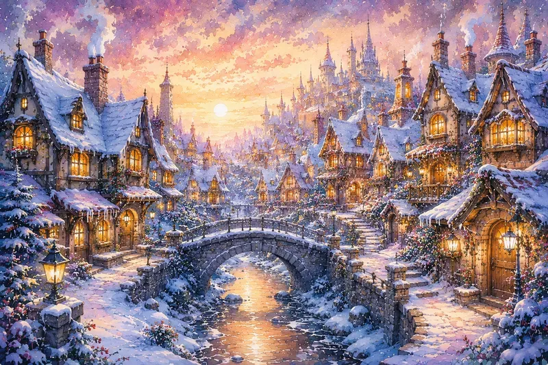 Whimsical Watercolor Towns