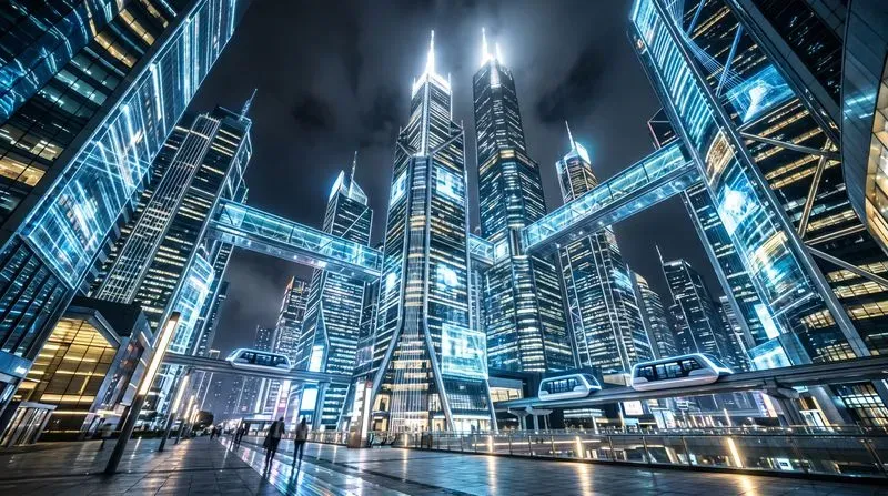 Megalophobia Low Angle Surreal Cityscapes