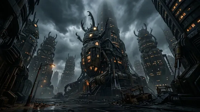 Megalophobia Low Angle Surreal Cityscapes
