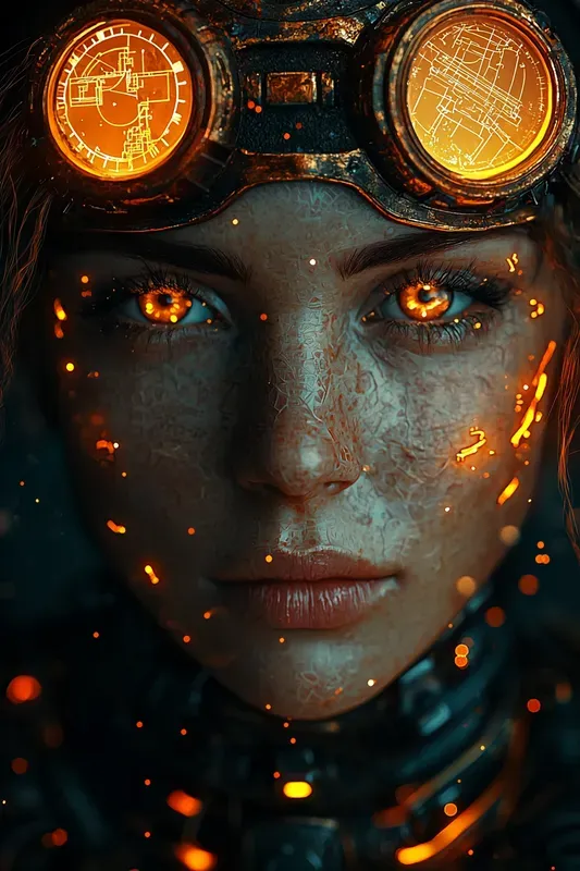 Steampunk Artificer Portrait RPG Art