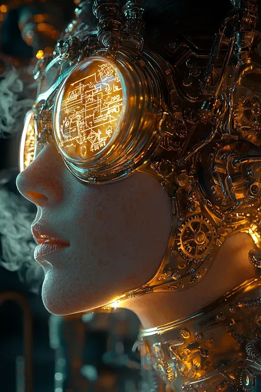 Steampunk Artificer Portrait RPG Art