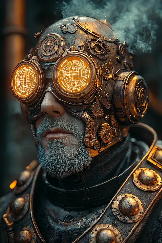 Steampunk Artificer Portrait RPG Art