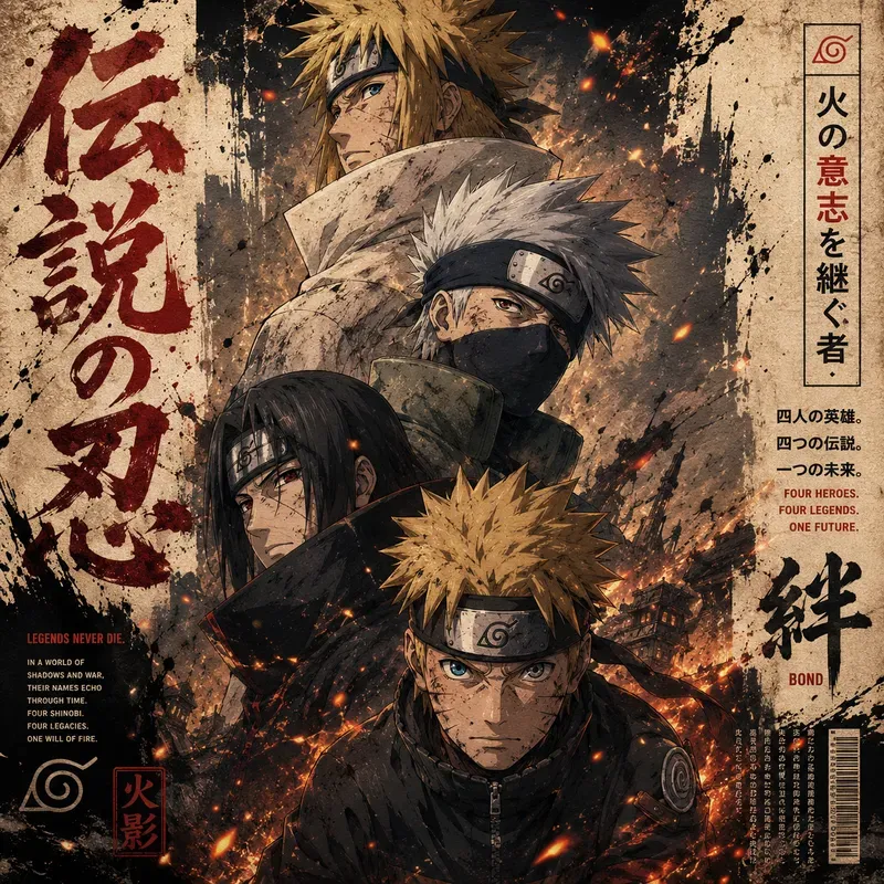 Urban Anime Character Poster Collections