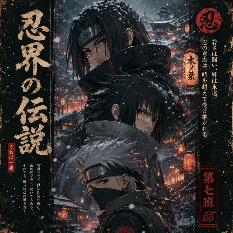 Urban Anime Character Poster Collections