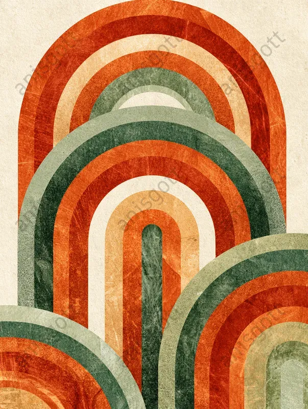 Modern Retro Risograph Collage Prints