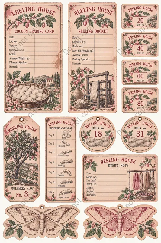 Silk Farm Sericulture Ephemera