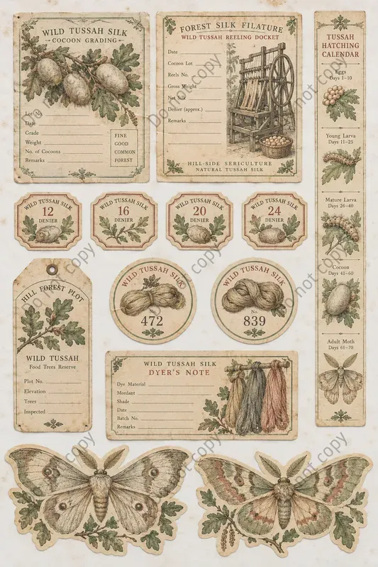 Silk Farm Sericulture Ephemera