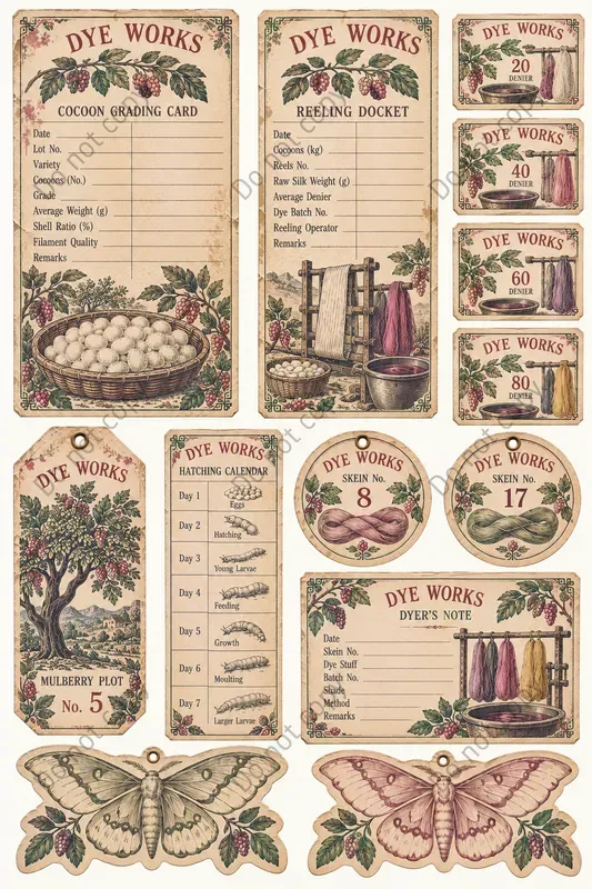 Silk Farm Sericulture Ephemera