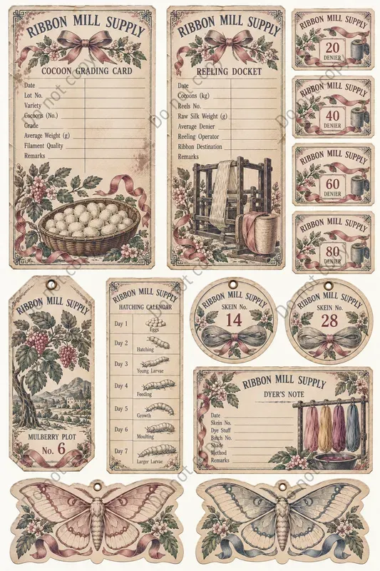 Silk Farm Sericulture Ephemera
