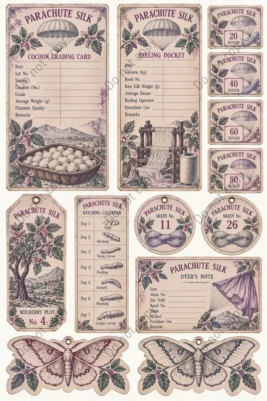 Silk Farm Sericulture Ephemera