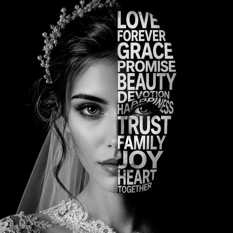 Human Split Typography Portrait Packs
