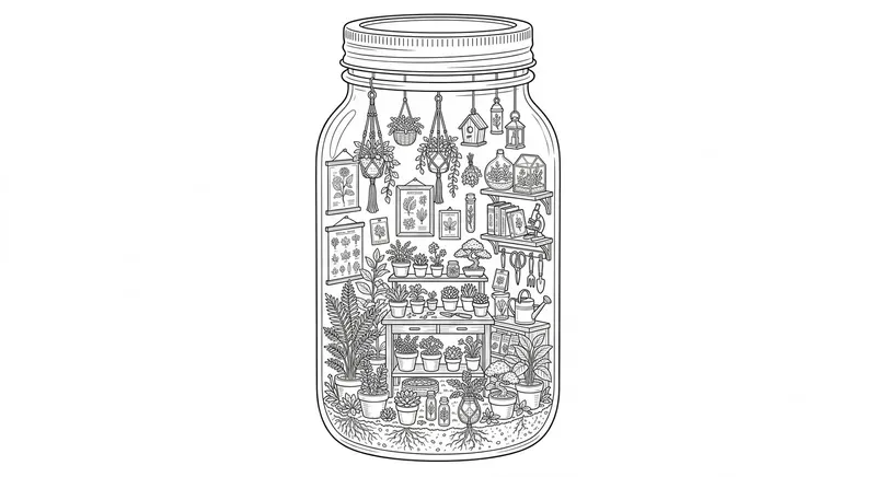 Detailed Jar Room Coloring Pages