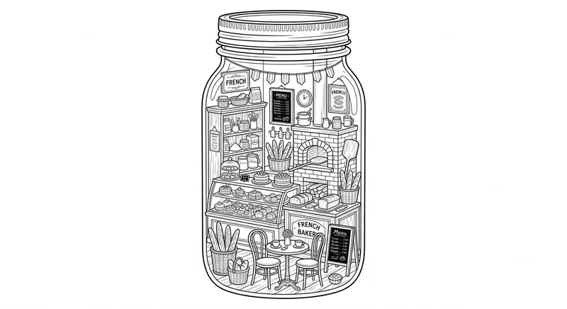 Detailed Jar Room Coloring Pages