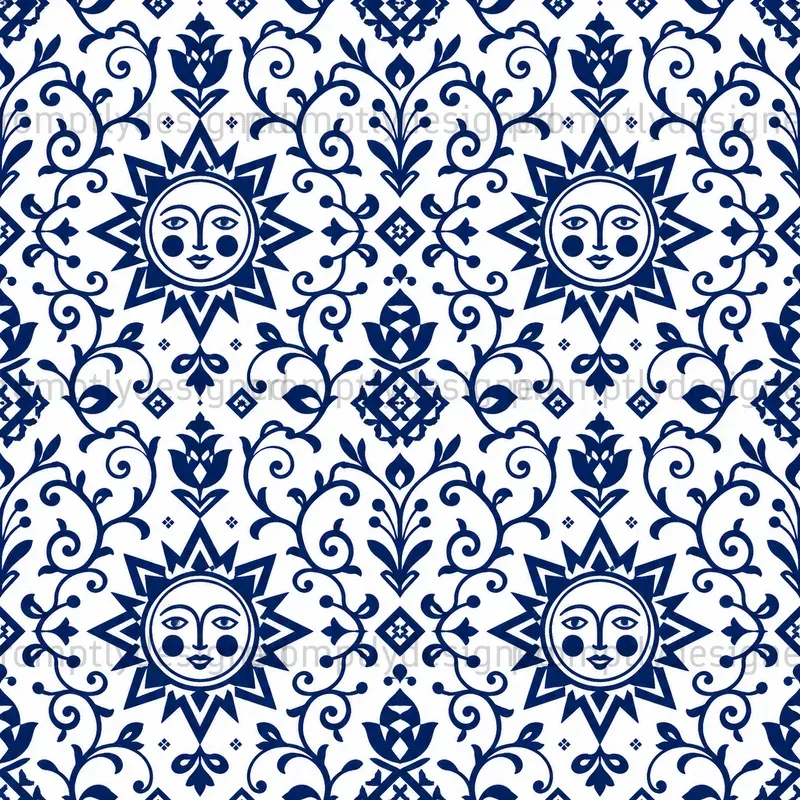 Slavic Folk Seamless Patterns