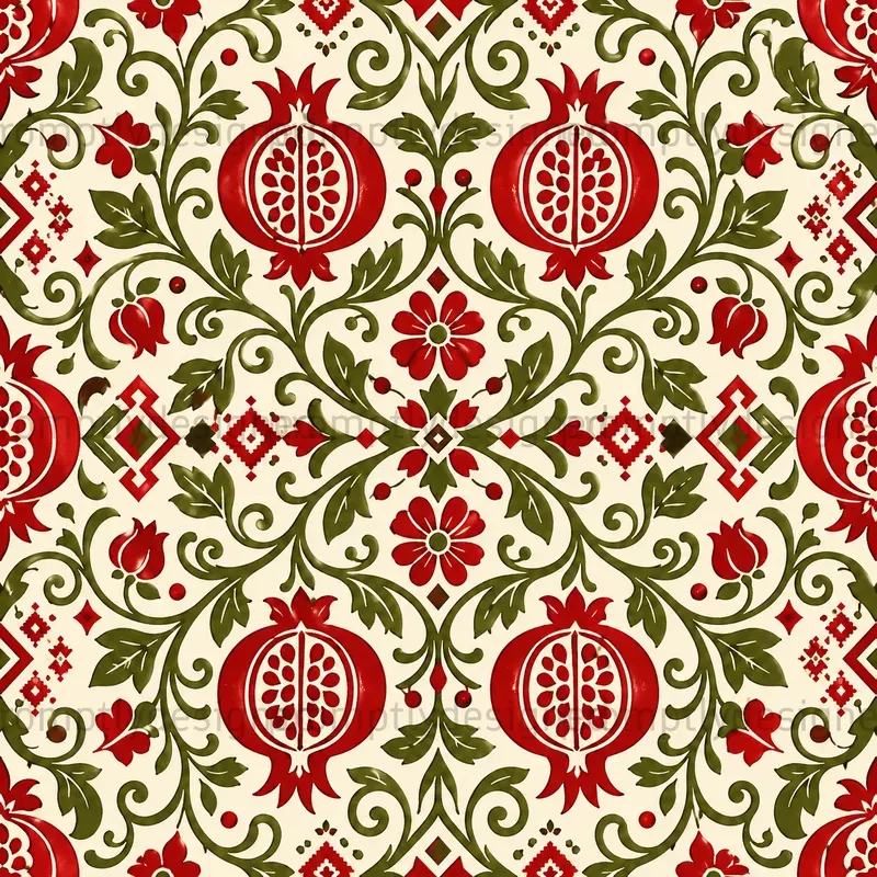 Slavic Folk Seamless Patterns