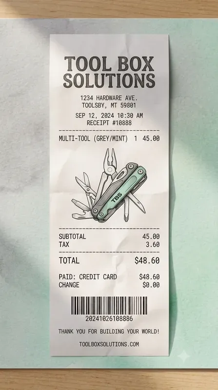 Illustrated Product Thermal Receipts