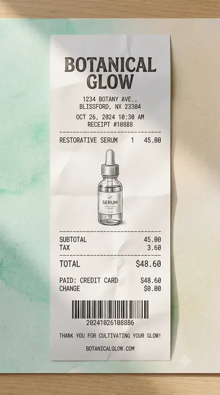 Illustrated Product Thermal Receipts