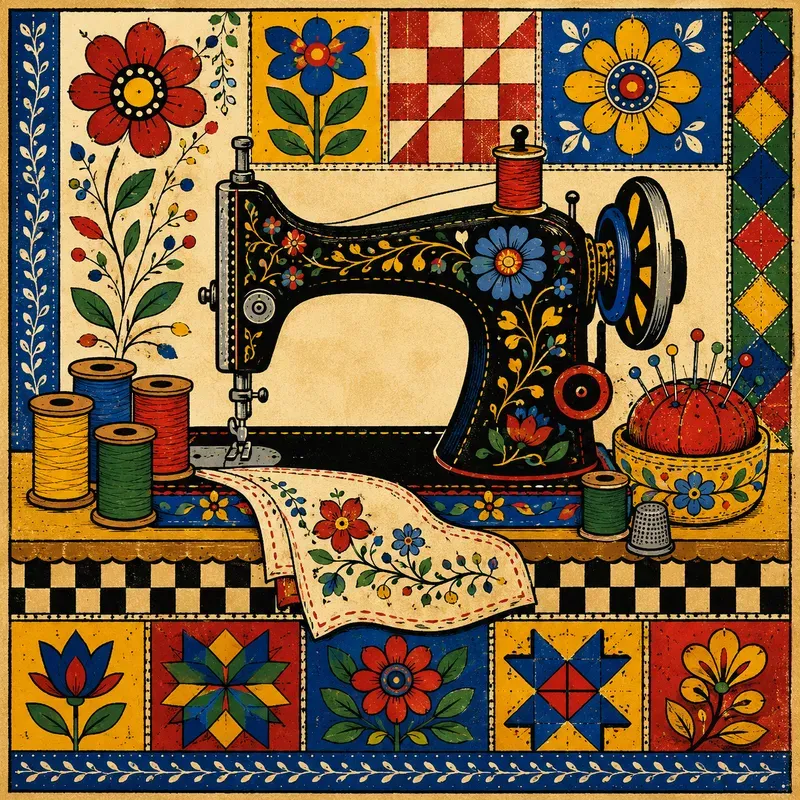 Folk Art Home Decor Poster Collections