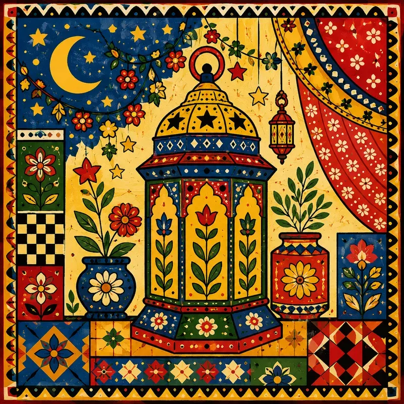 Folk Art Home Decor Poster Collections