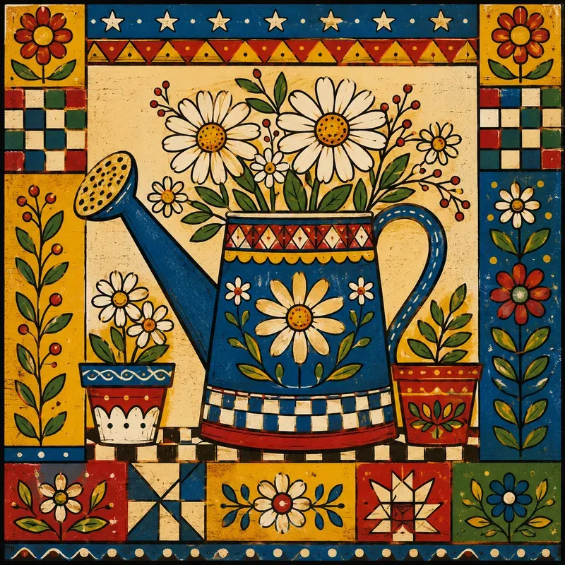 Folk Art Home Decor Poster Collections