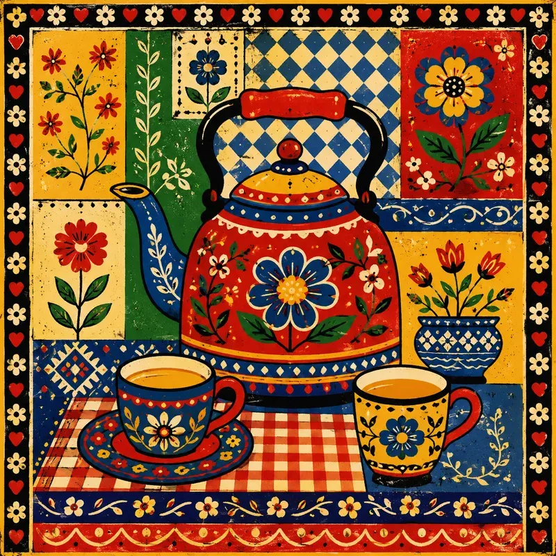 Folk Art Home Decor Poster Collections