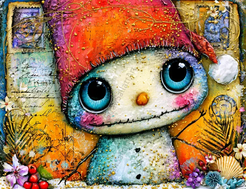 Christmas In July Junk Journal Postcards