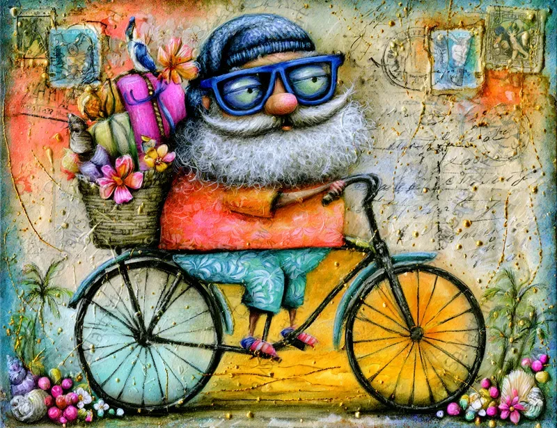 Christmas In July Junk Journal Postcards