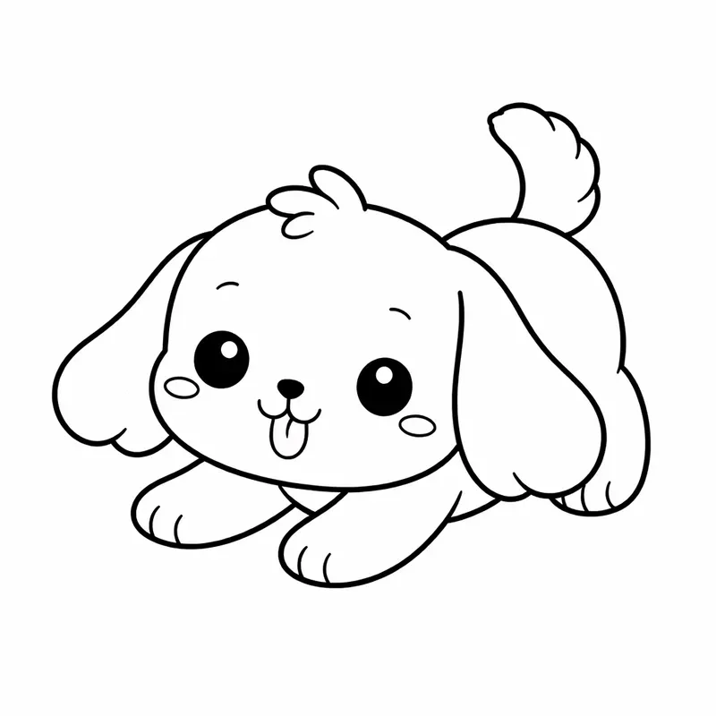 Kawaii Animals For Coloring Pages