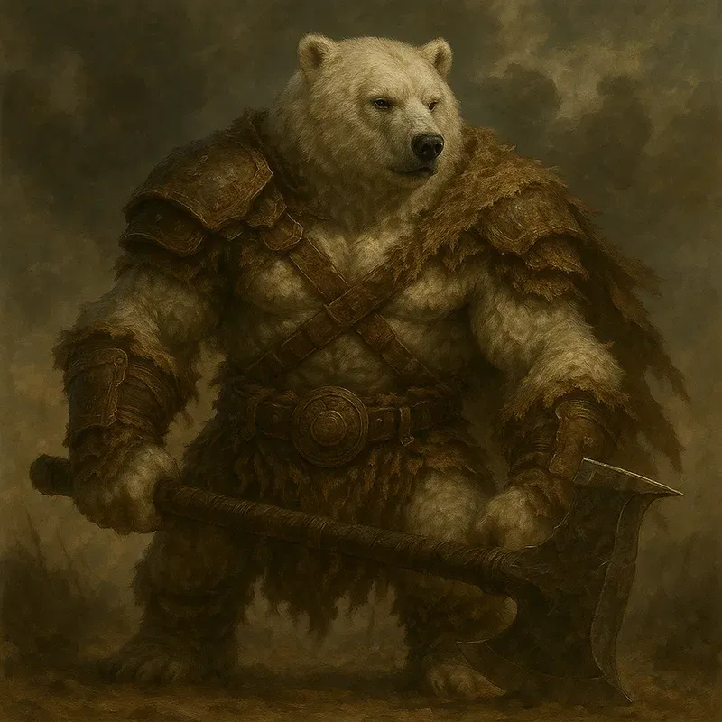 Dark Fantasy Barbarian Animal Characters