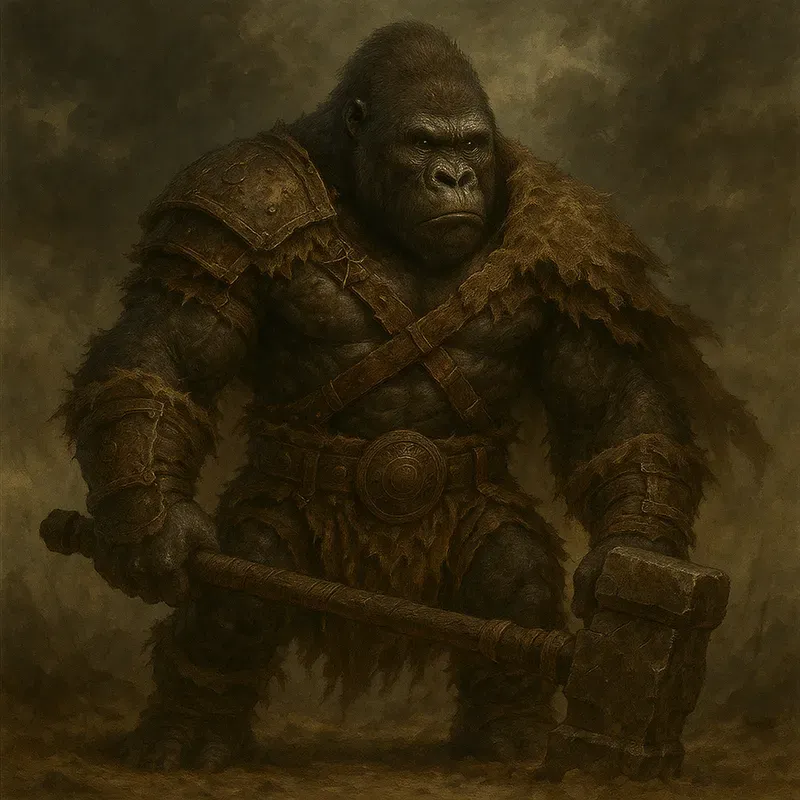 Dark Fantasy Barbarian Animal Characters