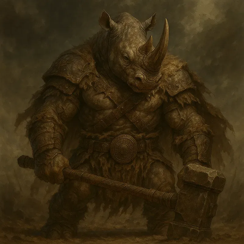 Dark Fantasy Barbarian Animal Characters