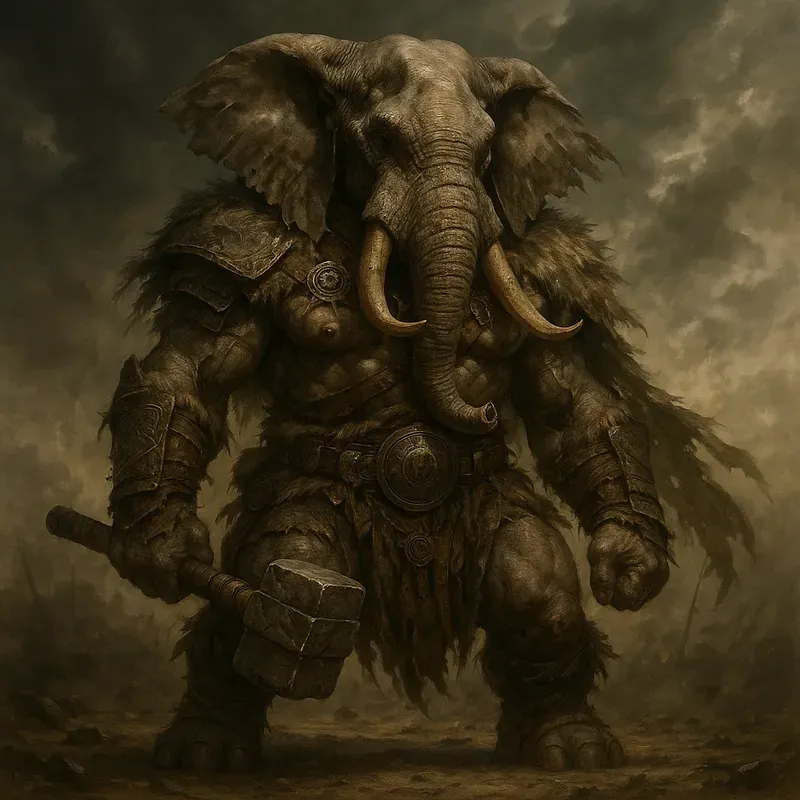 Dark Fantasy Barbarian Animal Characters