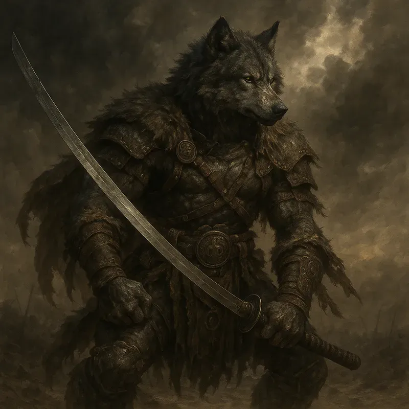Dark Fantasy Barbarian Animal Characters