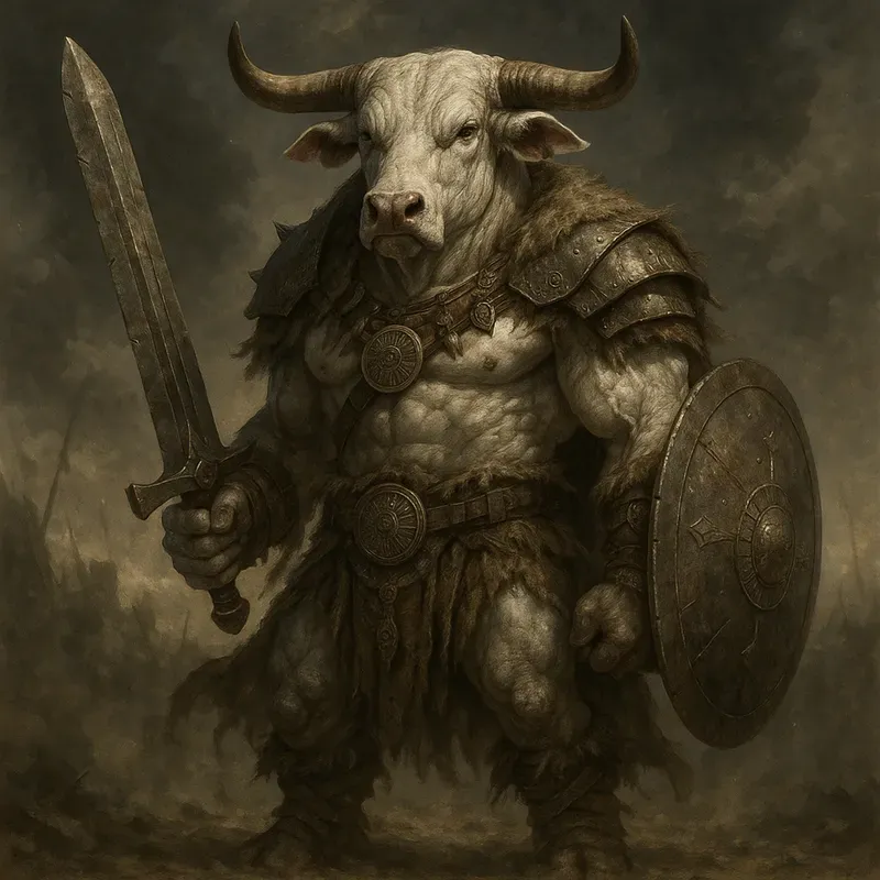 Dark Fantasy Barbarian Animal Characters
