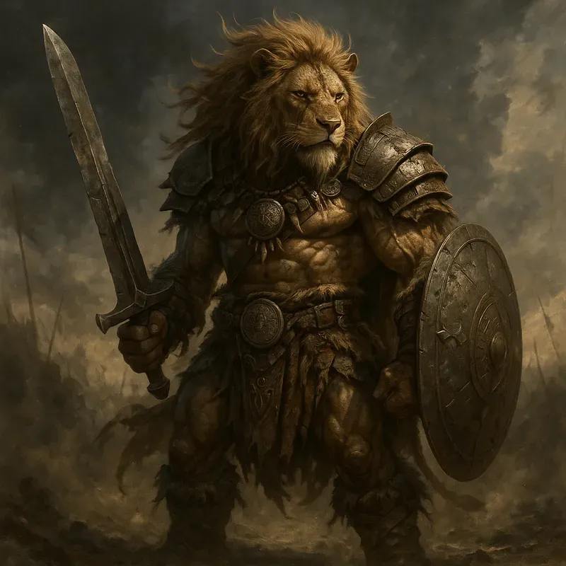 Dark Fantasy Barbarian Animal Characters