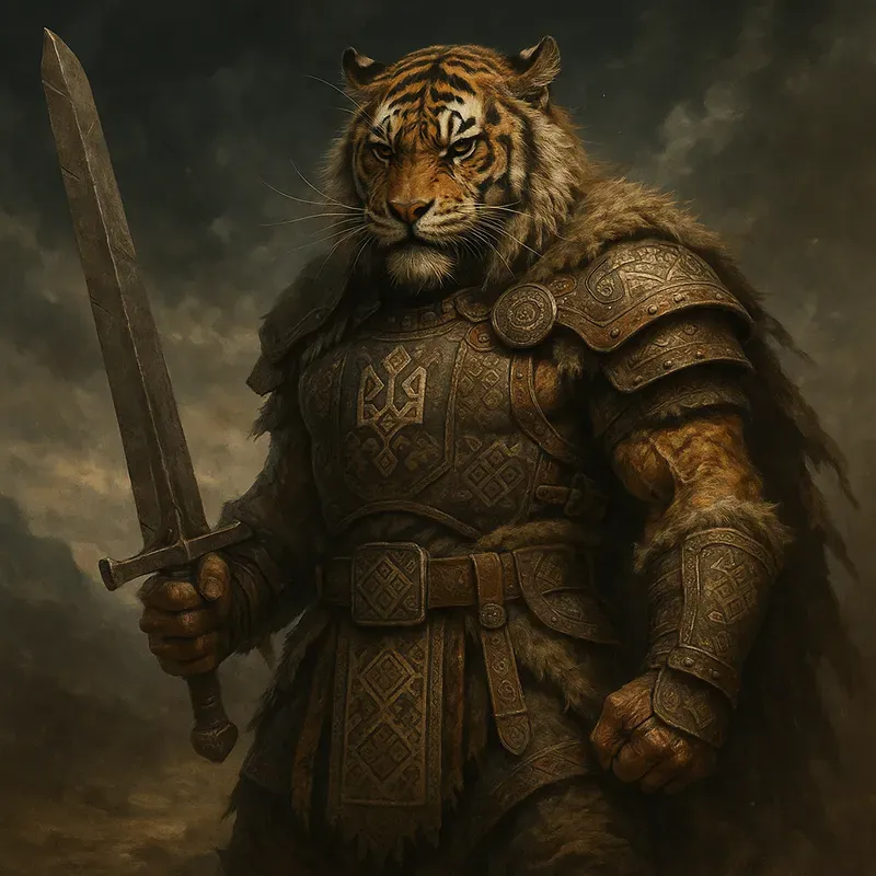 Dark Fantasy Barbarian Animal Characters