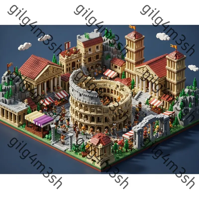 Custom Realistic World Lego Scenes