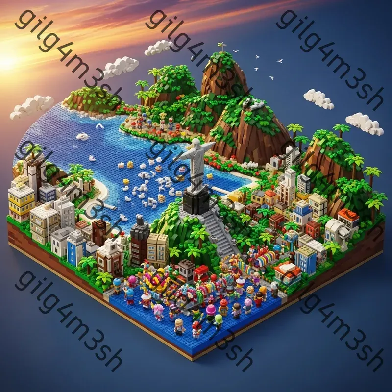 Custom Realistic World Lego Scenes